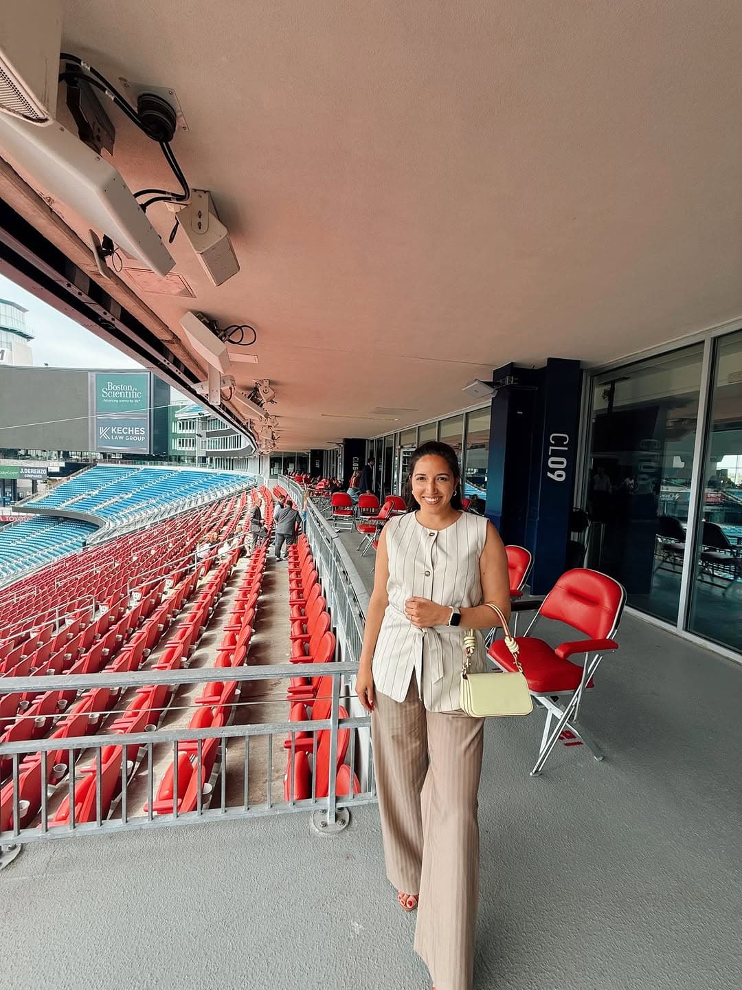 Cassie Dowling at Fenway Park in Boston