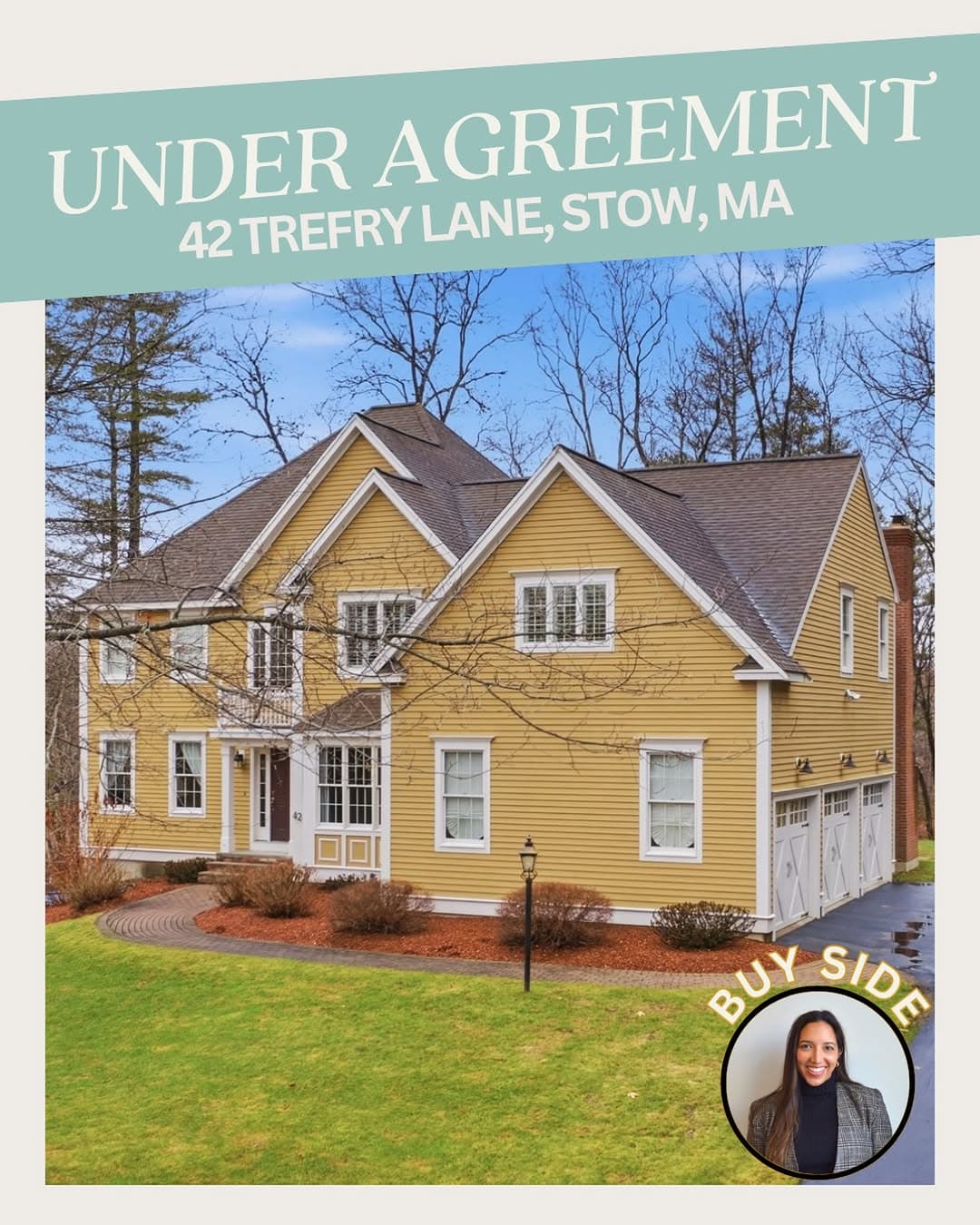 Under-agreement home in Stow, Massachusetts